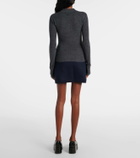 Ganni Argyle wool polo sweater