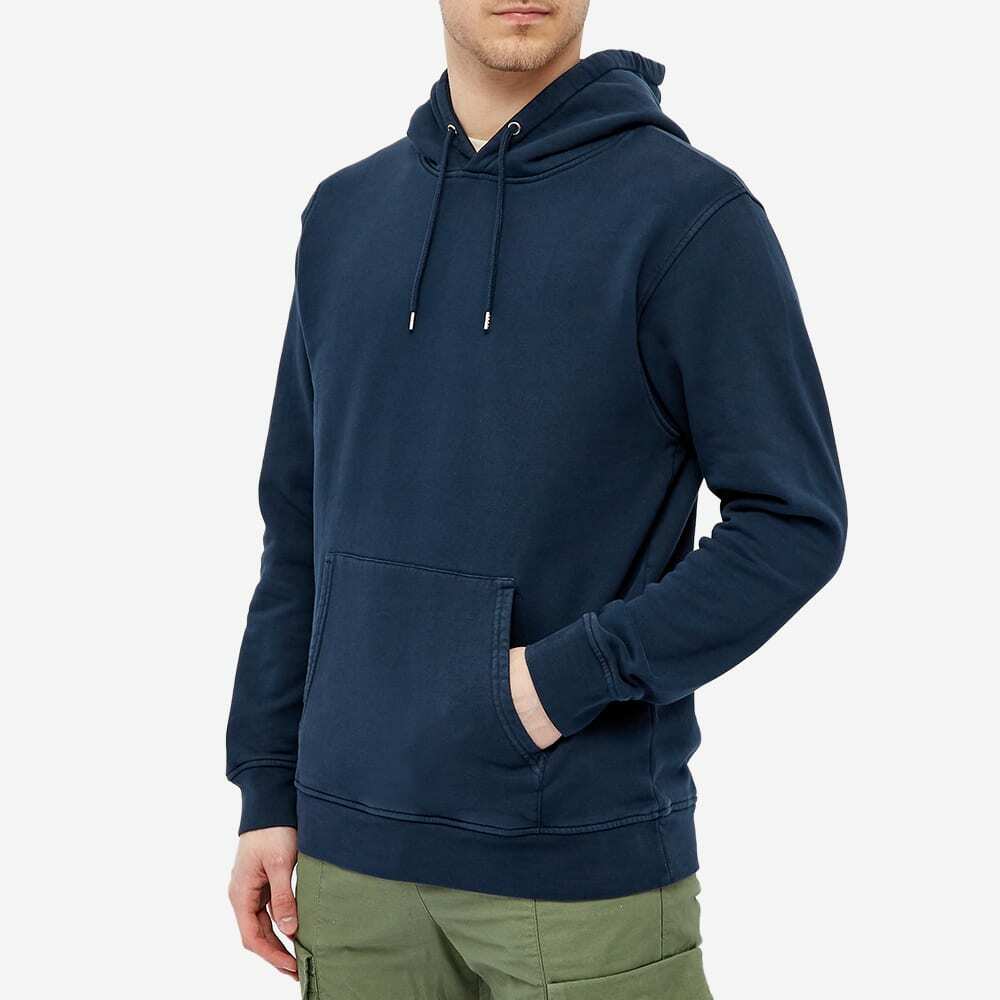 Colorful Standard Classic Organic Popover Hoodie in Navy Blue