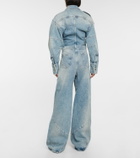 The Attico - High-rise wide-leg jeans