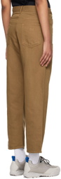 C.P. Company Brown Five-Pocket Trousers