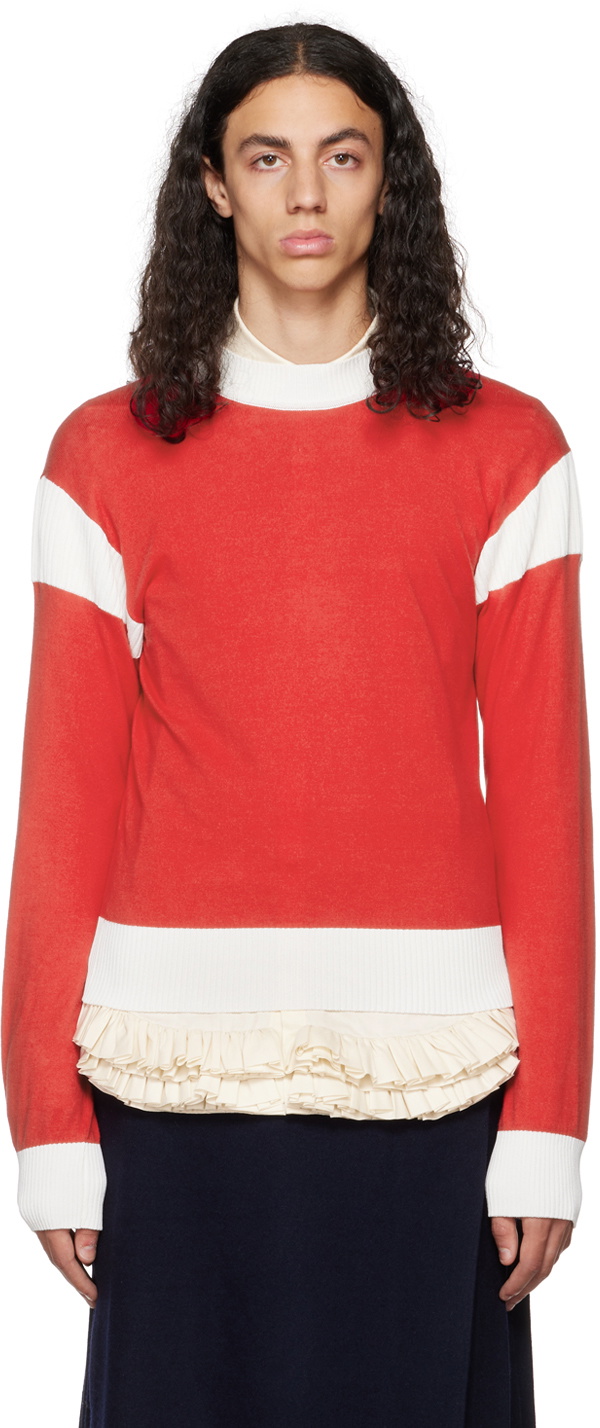 Molly Goddard Red Ethan Sweater