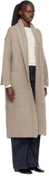 Lauren Manoogian Beige Long Shawl Cardigan