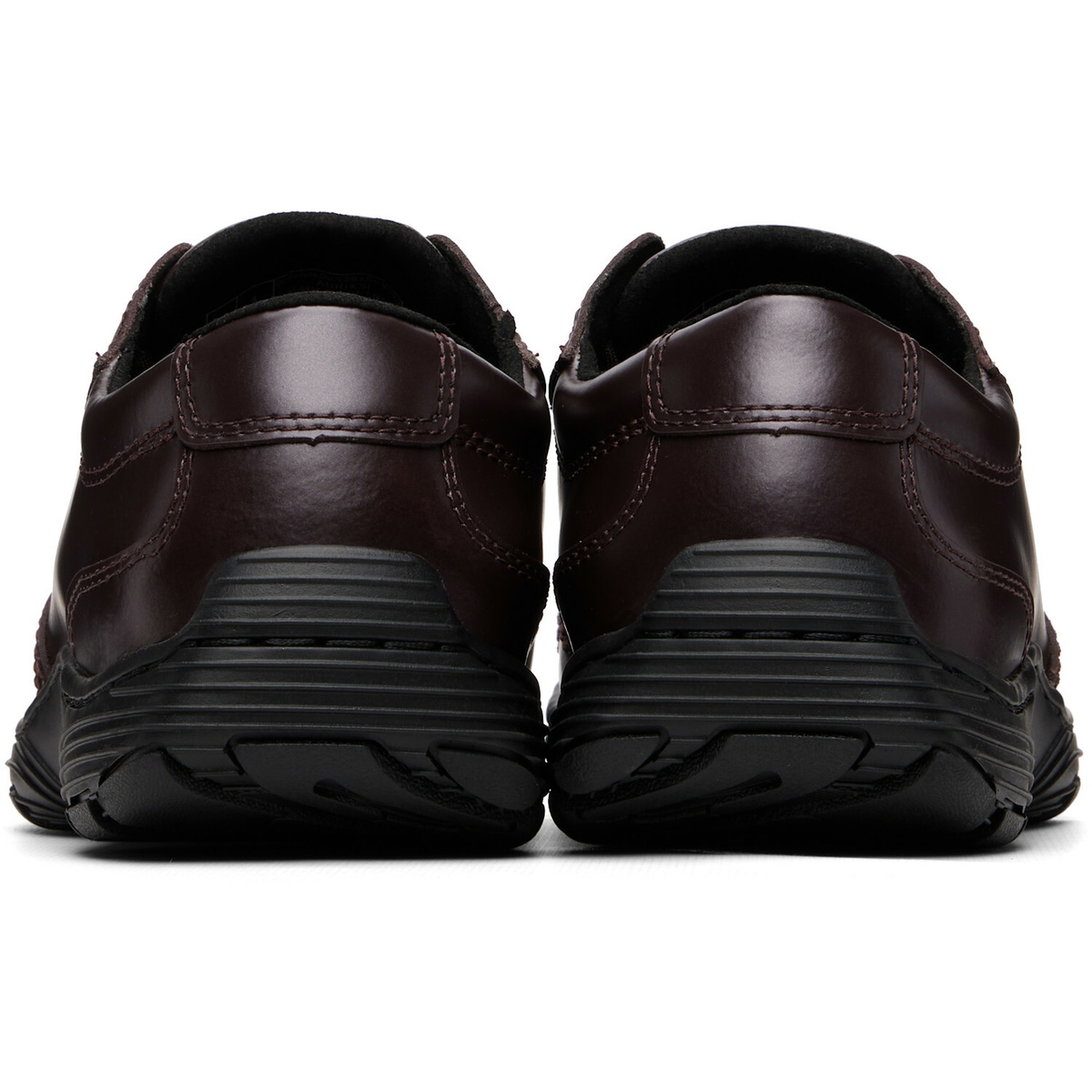 Dr. Martens Burgundy Aurix Satin Finish Leather 5I Sneakers