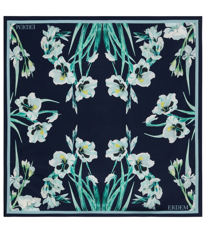 Photo: Erdem Floral silk twill scarf