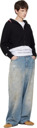 BAPE Black Shark Cropped Full Zip Hoodie