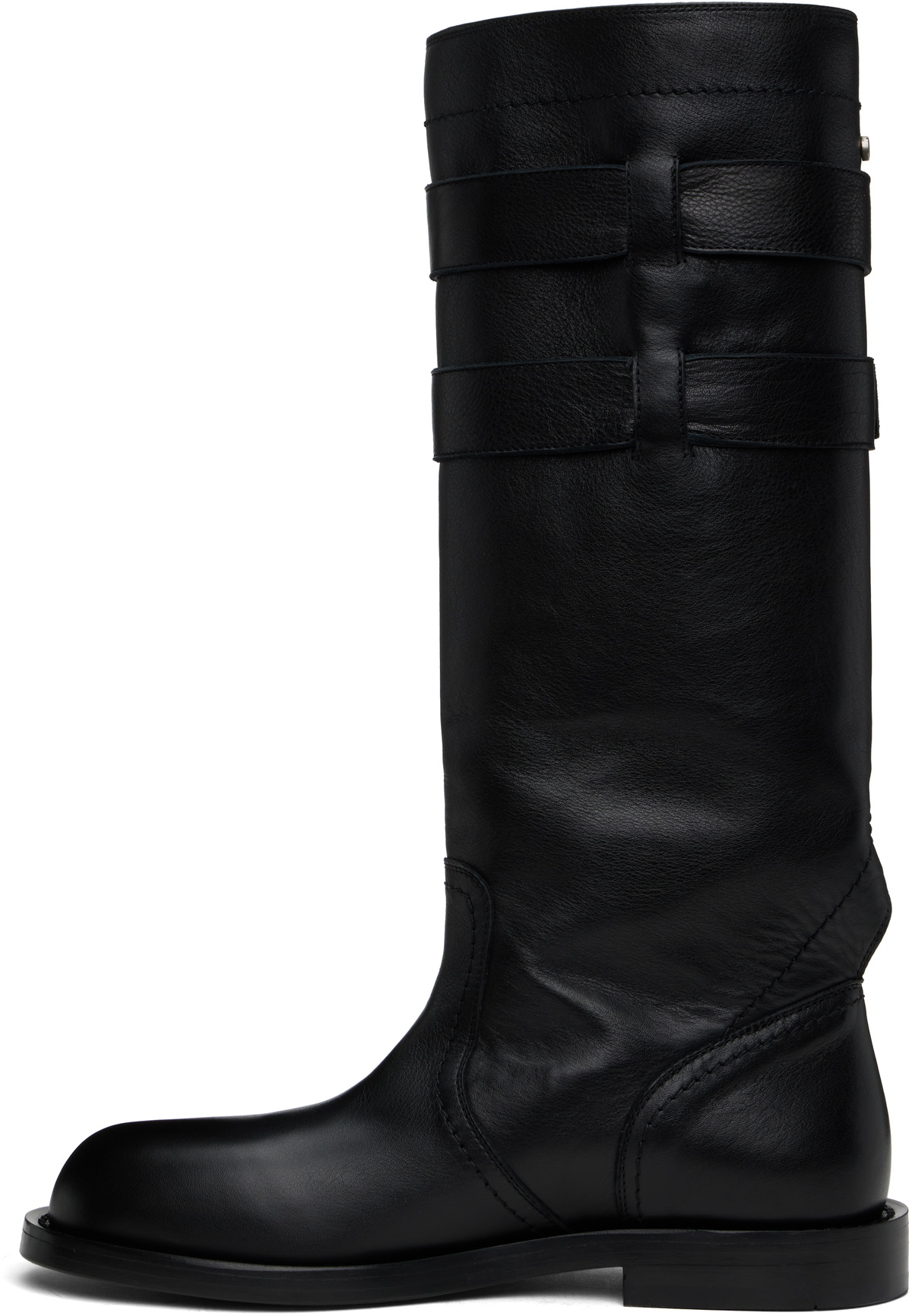 Ann Demeulemeester Black Uplu Biker Boots