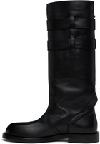 Ann Demeulemeester Black Uplu Biker Boots