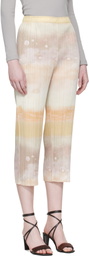 PLEATS PLEASE ISSEY MIYAKE Beige Sea Bubble Trousers