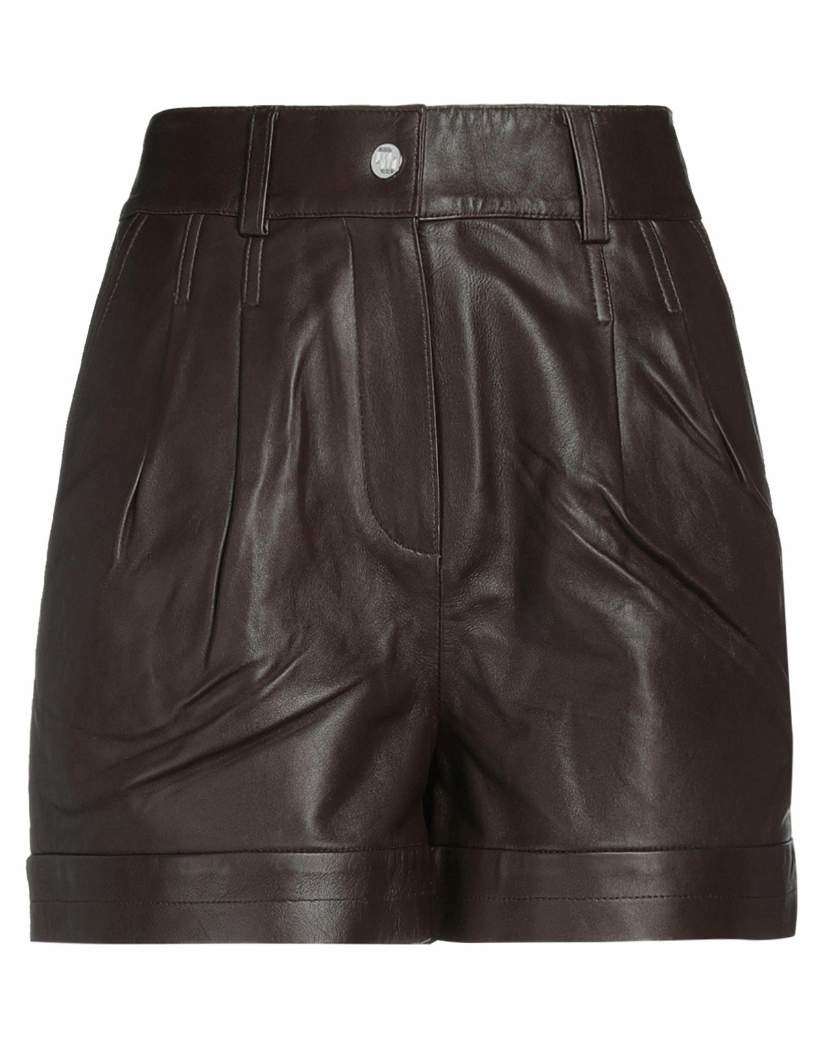 Maje Womens Shorts & Bermuda Shorts Dark in Brown
