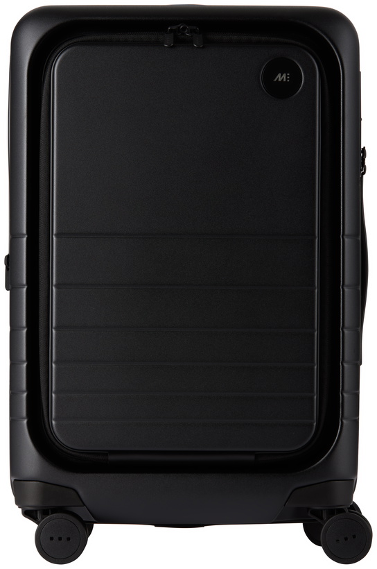 Photo: Monos Black Expandable Carry-On Pro Suitcase