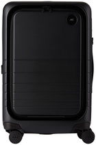 Monos Black Expandable Carry-On Pro Suitcase