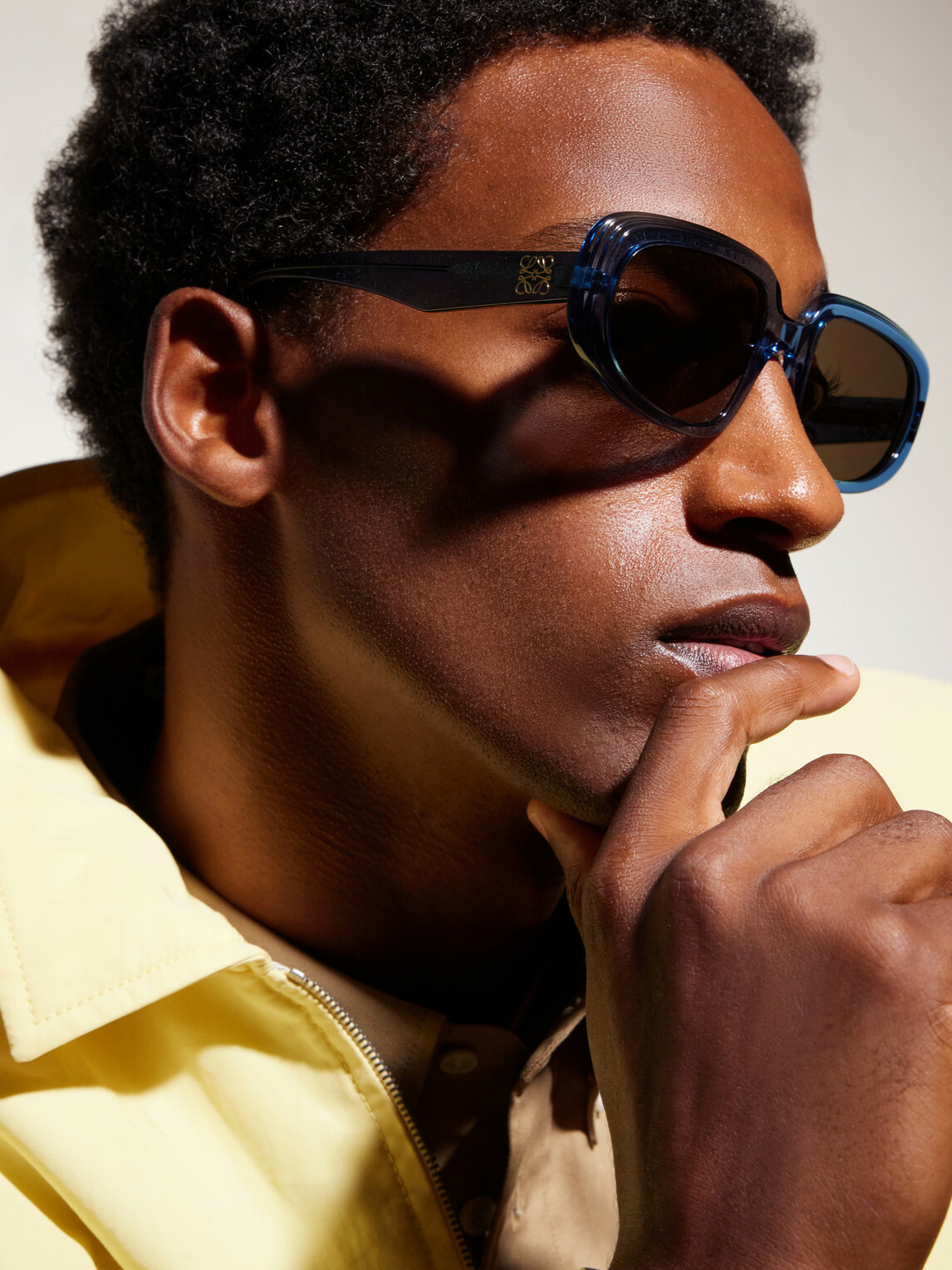 LOEWE - Anagram Round-Frame Acetate Sunglasses