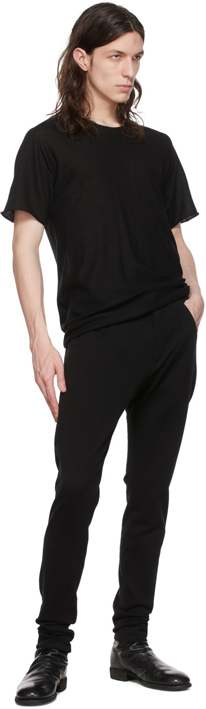 Label Under Construction Black Cotton T-Shirt