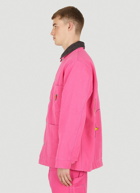 Workwear Canvas Chore Jacket in Pink