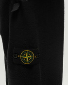 Stone Island Fleece Pants Gauzed Cotton And Nylon, Garment Dyed Black - Mens - Casual Pants