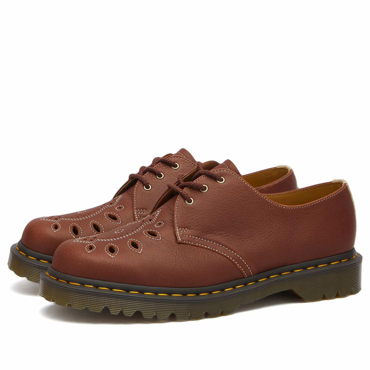 Dr. Martens 1461 Tumble Leather Cut-Out Shoe Sneakers in Mid
