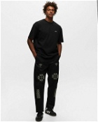Adish Short Sleeve Qrunful Logo T Shirt Black - Mens - Shortsleeves