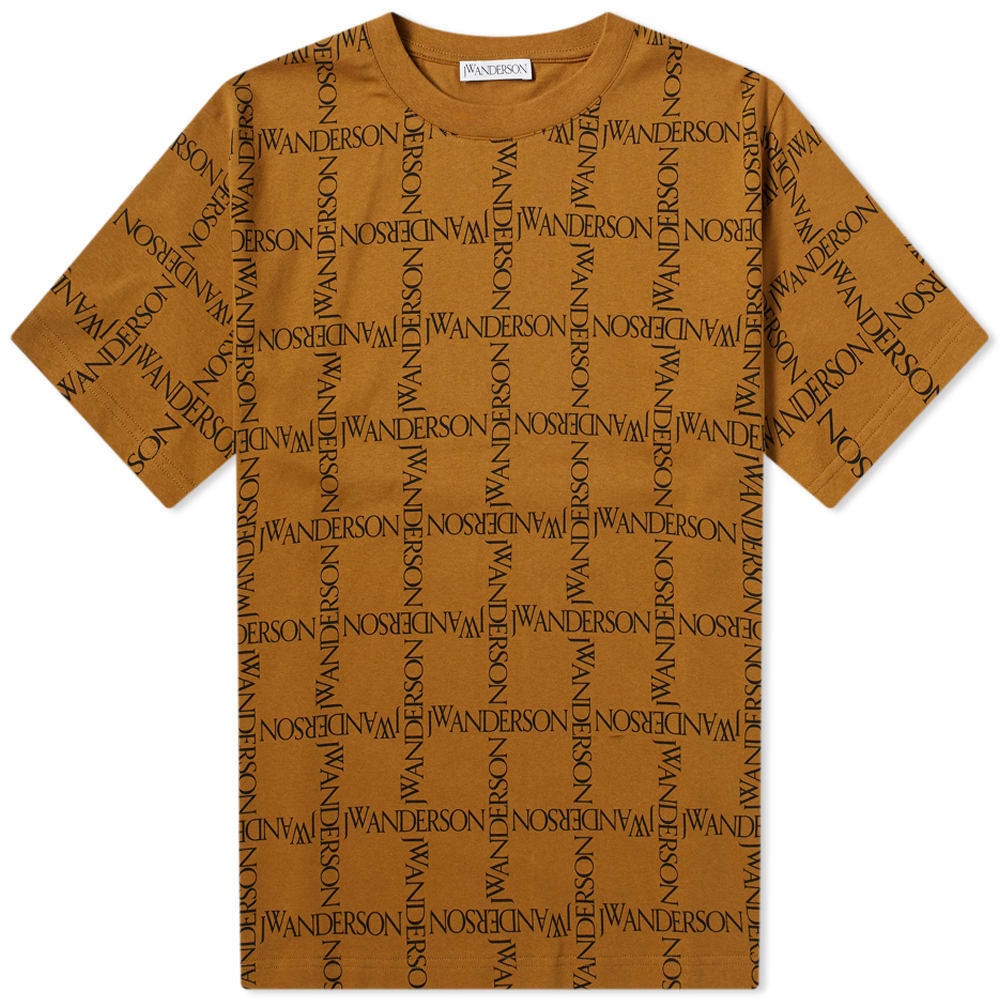 JW Anderson Oversize All Over Logo Tee JW Anderson