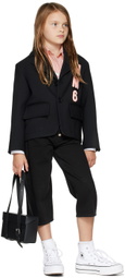 MM6 Maison Margiela Kids Black Patch Blazer