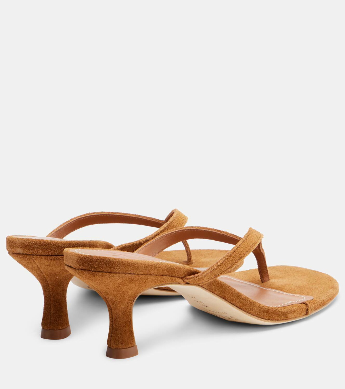 Staud Freja 60 suede thong sandals