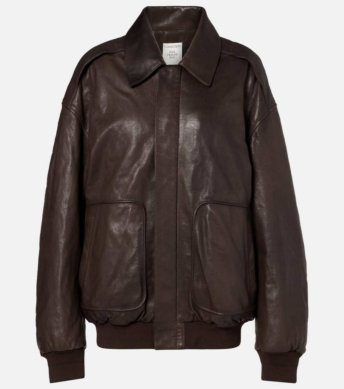 Calvin Klein Collection Johnson leather bomber jacket