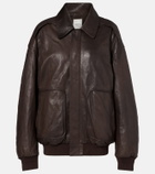 Calvin Klein Collection Johnson leather bomber jacket