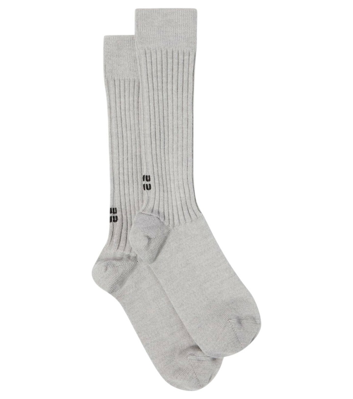 Photo: Miu Miu Wool-blend socks