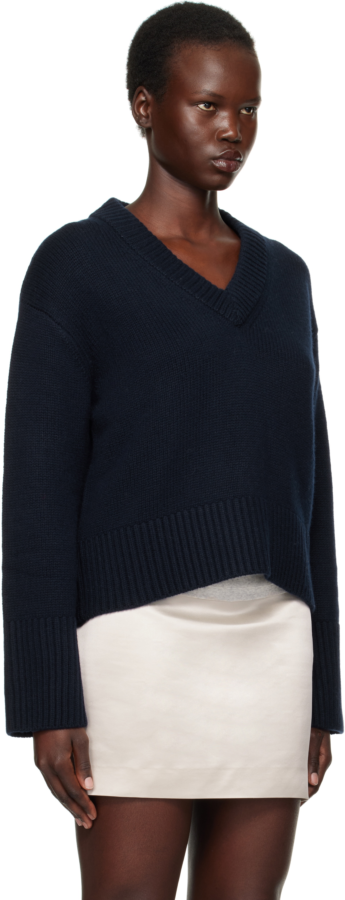 LISA YANG Navy Aletta Sweater