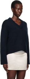 LISA YANG Navy Aletta Sweater
