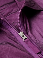 Stone Island - Logo-Appliquéd Crinkled-Shell Jacket - Purple