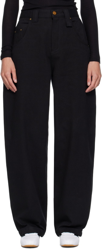 Photo: WILLY CHAVARRIA Black Tapered Bad Girl Jeans