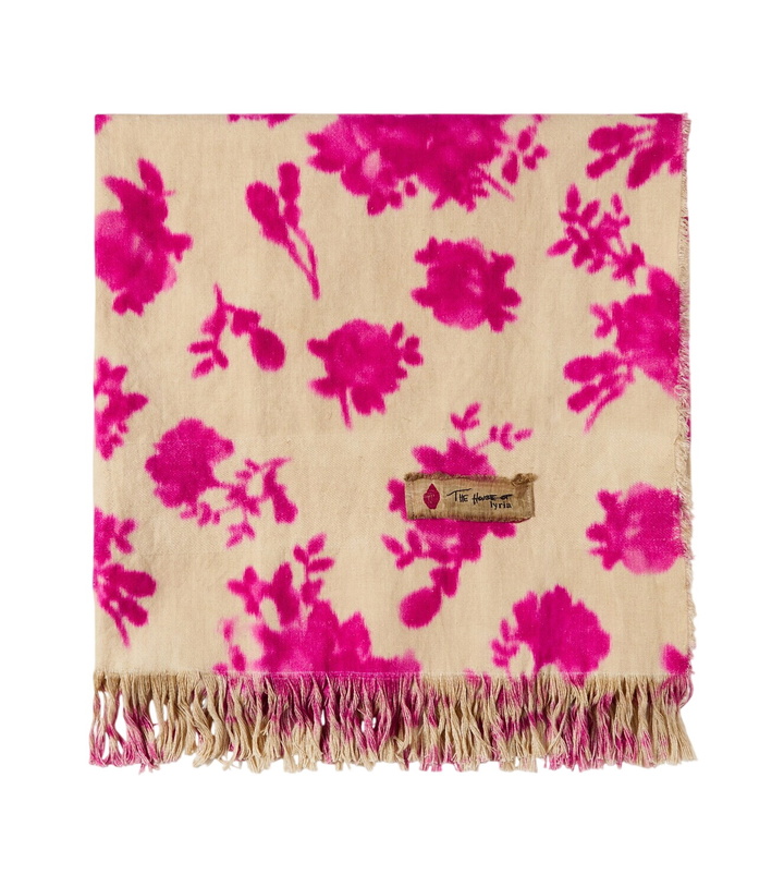 Photo: The House of Lyria Sharpei floral cotton and linen blanket