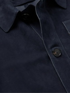 Yves Salomon - Suede Shirt Jacket - Blue
