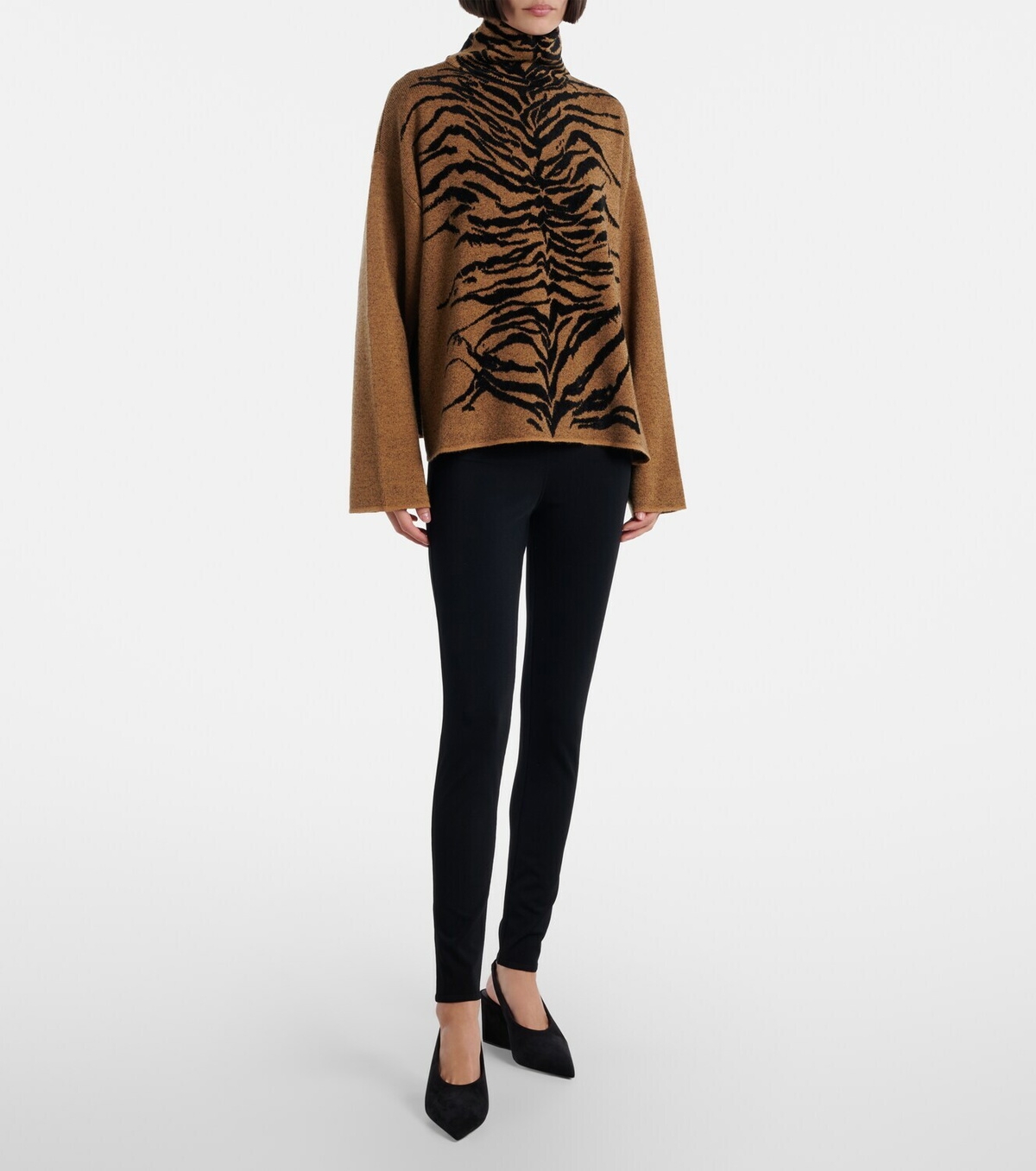 Alaïa Jacquard turtleneck sweater