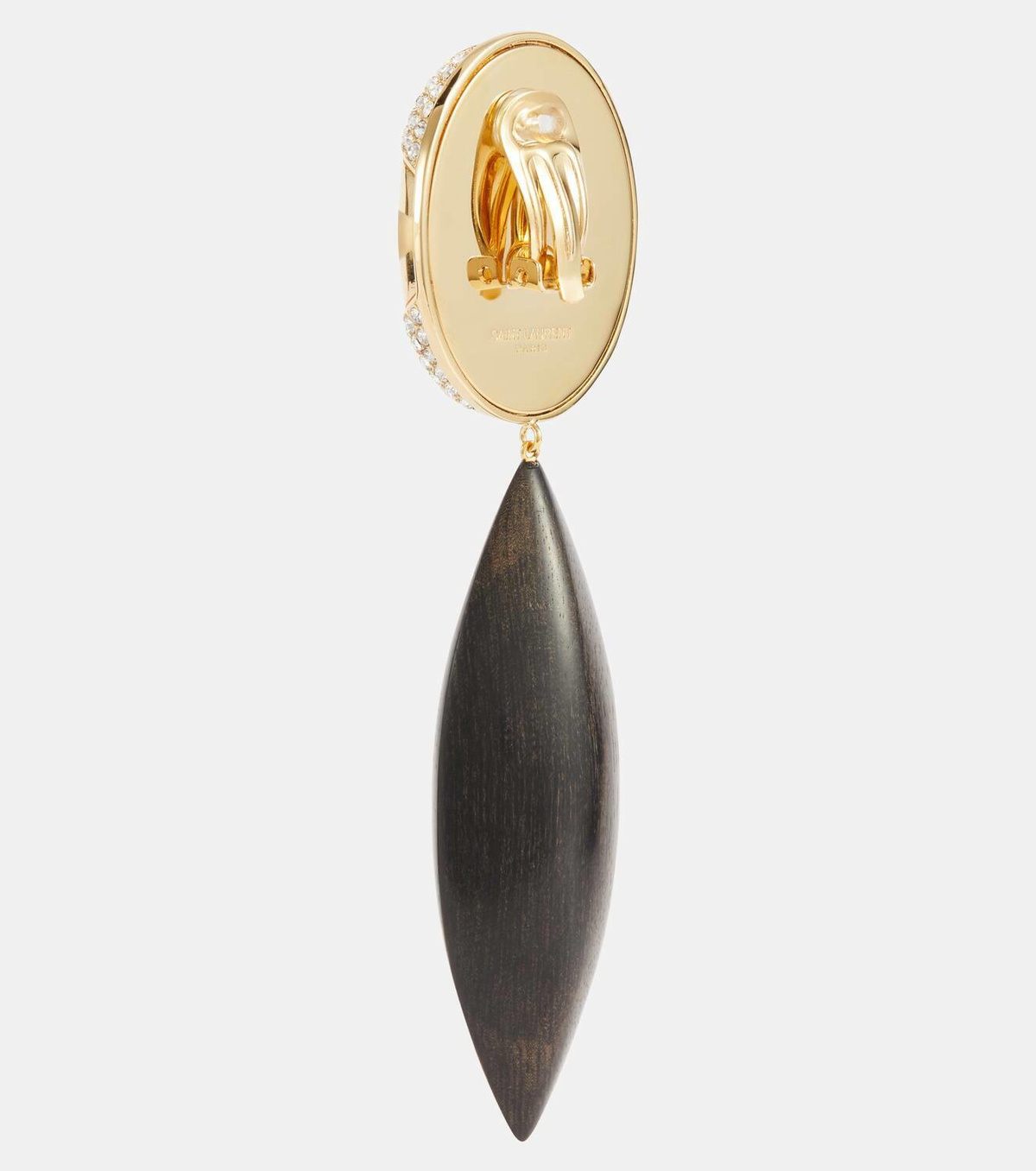 Saint Laurent Embellished clip-on earrings Saint Laurent