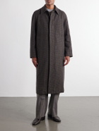 Oliver Spencer - Lothian Houndstooth Tweed Coat - Brown
