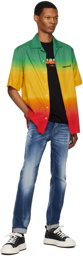 Dsquared2 Multicolor Gradient Stripe Shirt