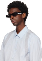 Alexander McQueen Black Rectangular Sunglasses