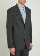 Our Legacy Unconstructed Ceremony Pinstriped Woven Blazer Stripe