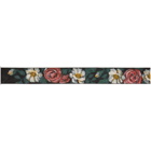 Lanvin Black Painted Flowers Belt