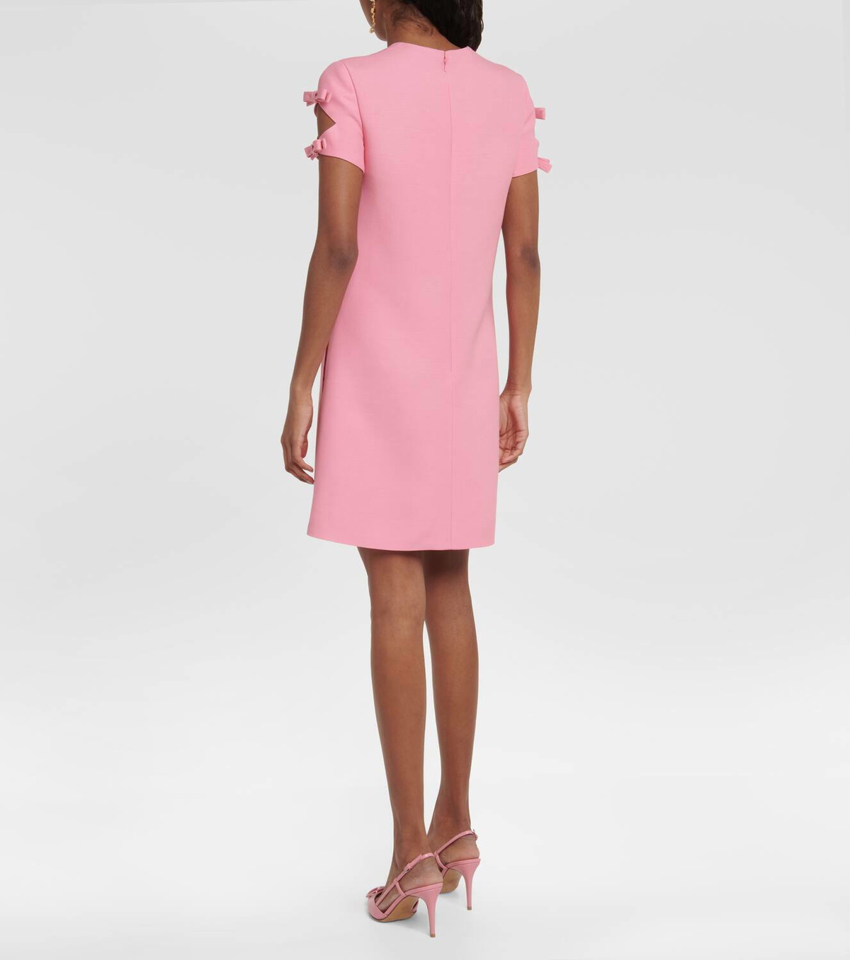 Valentino Crêpe Couture bow-embellished minidress