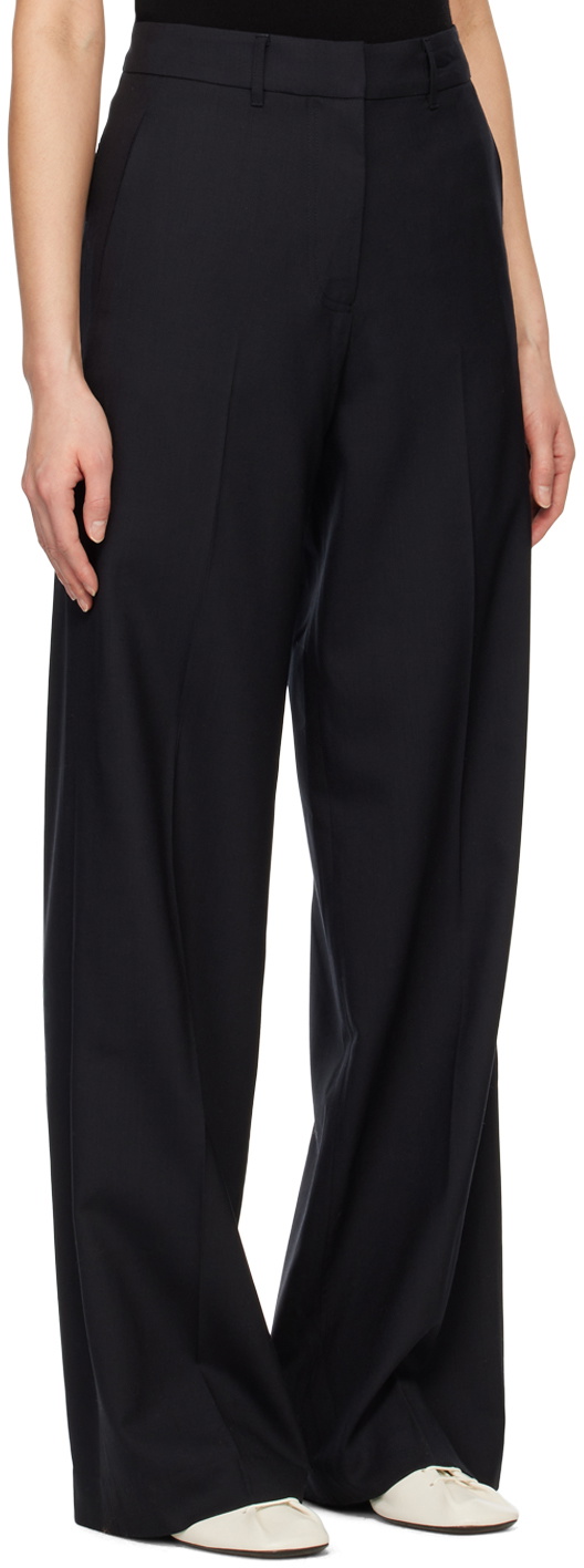 Arch The Navy Simple Line Trousers