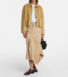 Loewe Asymmetric cotton midi skirt