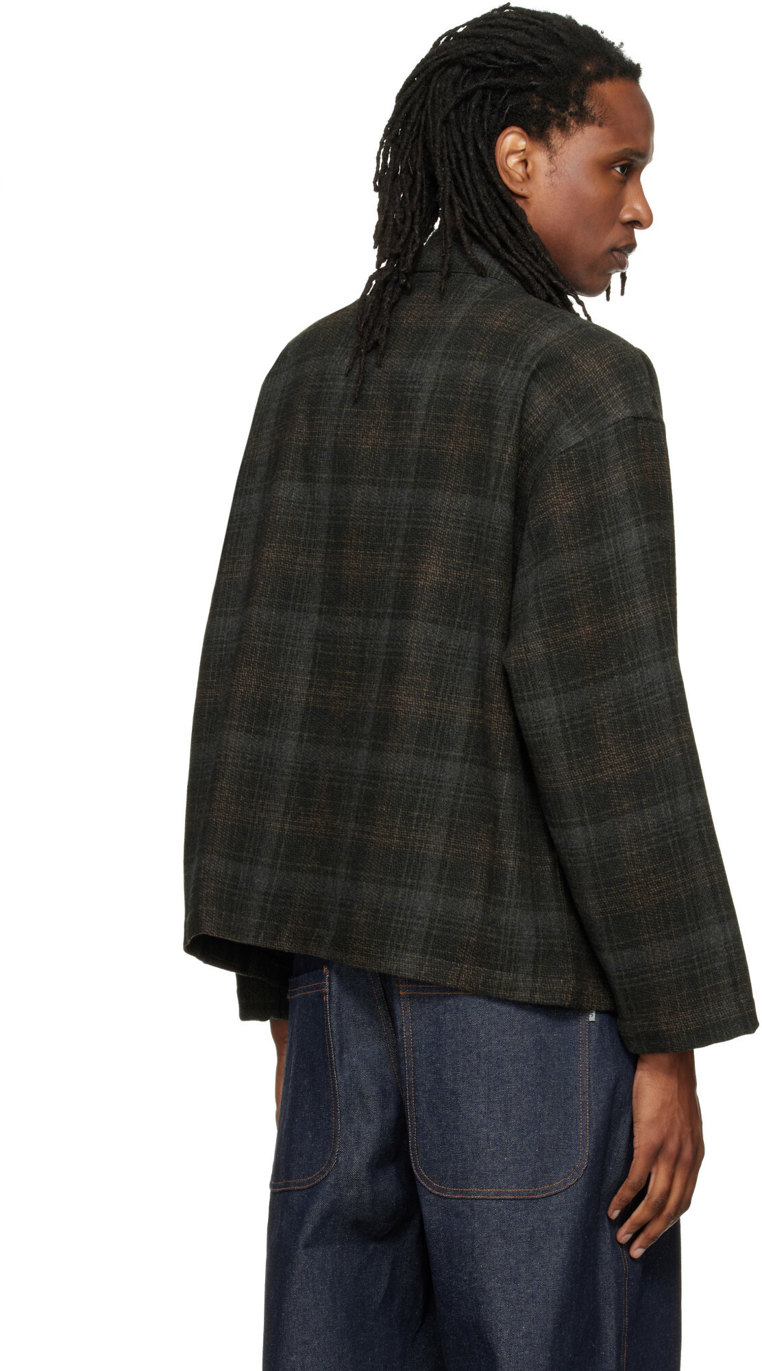 YMC Gray & Brown PJ Overshirt