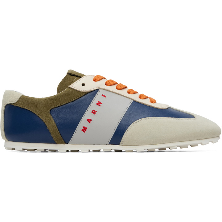 Photo: Marni Navy & Gray Softy Soccer Sneakers