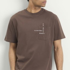 Palmes Men's Ramus Pocket T-Shirt in Brown