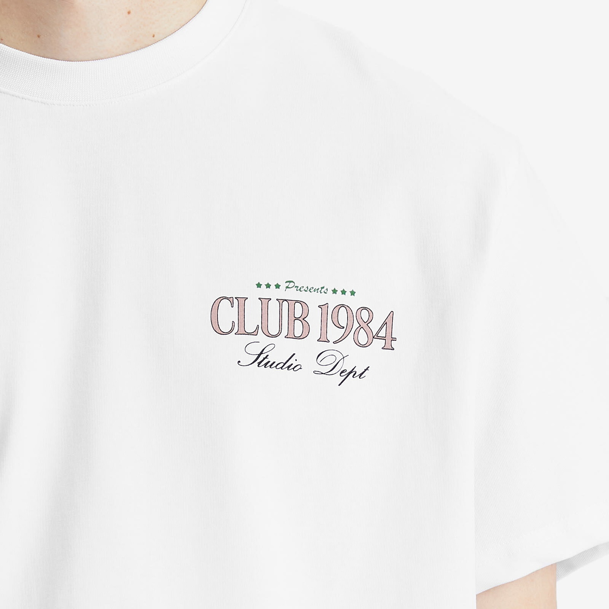 Club 1984 Men's Palm Drive T-Shirt in White Club 1984