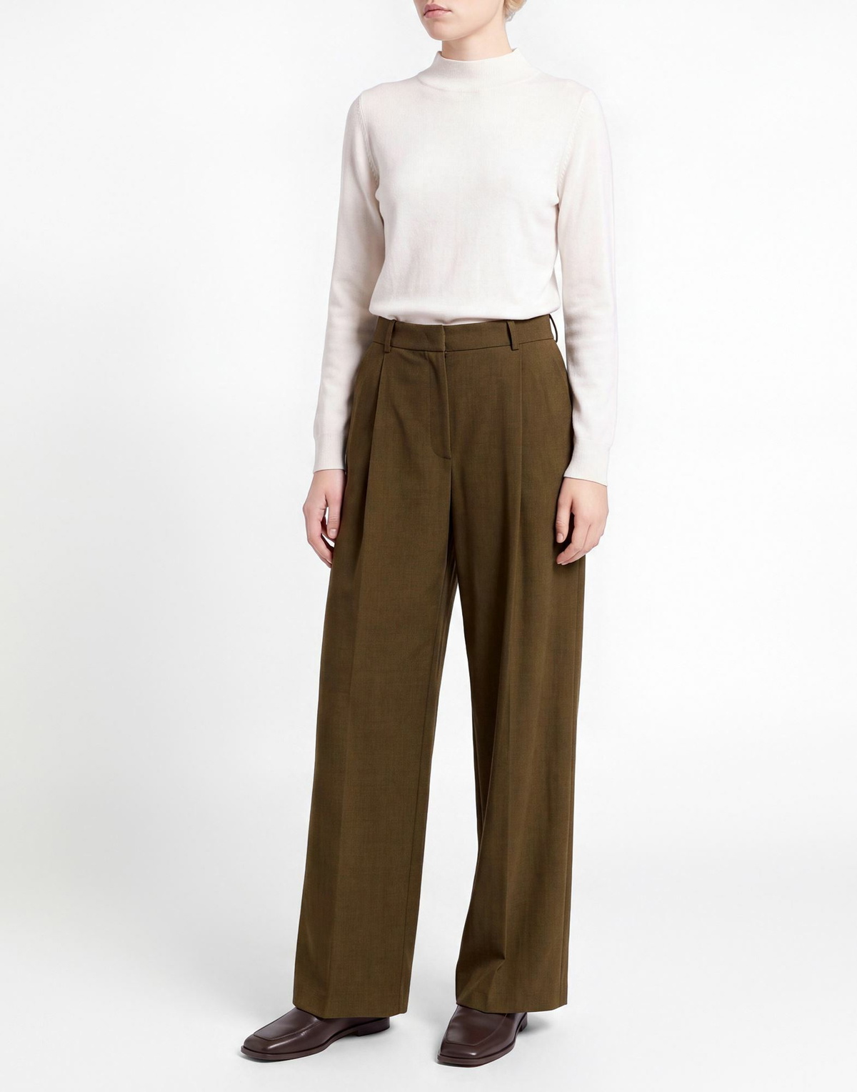 Jijil Womens Pants Military in Green
