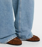 Saint Laurent Le Loafer Cassandre suede mules