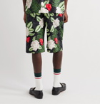 Gucci - Wide-Leg Floral-Print Satin-Jacquard Shorts - Multi